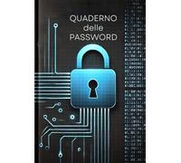 Quaderno delle Password A6 piccolo, per non dimenticare: Diario taccuino tascabile per smemorati | agenda ordine alfabetico personalizzabile | 321 schede per organizzare fino a 1986 password.