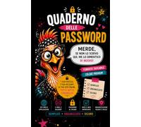 Quaderno delle Password: Organizza password, account e credenziali in un unico posto - Formato tascabile - Interno premium a colori- Semplice • Organizzato • Sicuro