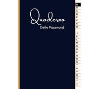 Quaderno Delle Password: Per Registrare Password, Nomi Utente e Dati Di Accesso Su Internet, Elenco alfabetico, Formato A5