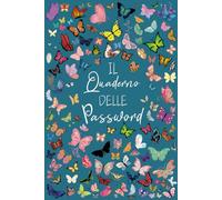 Quaderno delle password: quaderno alfabetico per annotare in modo sicuro i nomi utente e le password Internet, 6 x 9 pollici simile al formato A5 (15,24 x 22,86 cm) - 32