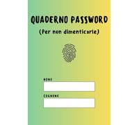 Quaderno Delle Password Tascabile 10x15 con Rubrica Alfabetica | Formato Mini A6: Piccolo e capiente, l'agenda per smemorati annota fino a 650 credenziali