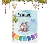 Quaderno Di Acquerelli - Album Di Natale Per Disegni Ad - Materiali Arte Per Dipingere E Disegnare | Progetti Creativi Pratica Pittura Schizzi