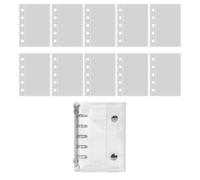 Quaderno di carta di riempimento con 5 anelli, carta a righe sciolte 10 fogli - Collezione per il bricolage, viaggio volo viaggio scrapbooking compleanno