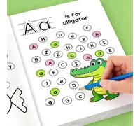 Quaderno di esercizi di 32 pagine per il tracciamento delle lettere, con esercizi per le lettere dalla A alla Z | Un interessante libro di scrittura precoce, con pagine per il disegno, parole magiche,