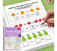 Quaderno di esercizi di matematica da 64 pagine: esercizi di addizione e sottrazione con abilità aritmetiche facili da comprendere, materiale in cartoncino resistente, libro per l'apprendimento della 