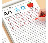 Quaderno di esercizi per il tracciamento delle lettere ABC: 32 pagine di tracciamento di alfabeto e numeri, pratica di scrittura per la prima infanzia, perfetto per lo sviluppo di abilità prescolare e