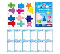Quaderno Di Geometria,Kit Interattivo Con Cordino Per Apprendere Geometria - Giocattolo 3D Per Insegnare Volume Superficie Area Bambini 5-12 Anni Famiglie Attività Divertenti