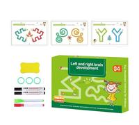 - Quaderno di lavoro, quaderno per tracciare lettere per bambini, riutilizzabile, per il controllo della penna, libro di allenamento con numeri dell'alfabeto per bambini in età prescolare, colore