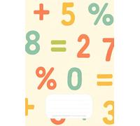 Quaderno di matematica per bambini scuola primaria: formato A4 - quadretti 1 cm