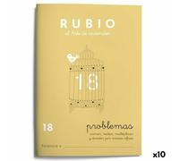 Quaderno di matematica Rubio Nº 18 A5 Spagnolo 20 Fogli [10 Unità]