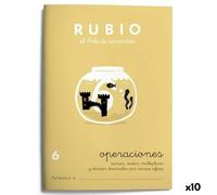 Quaderno di matematica Rubio Nº 6 A5 Spagnolo 20 Fogli [10 Unità]