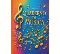 Quaderno di musica: 12 pentagrammi, 100 pagine