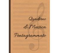 Quaderno di Musica Pentagrammato: 12 Righi per Pagina per Principianti e Professionisti | Manuscript Paper adatto a studenti di musica insegnanti ... | Idea regalo per musicisti e appassionati