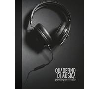 Quaderno di musica pentagrammato - 6 pentagrammi con intercalare 100 pagine per scrivere, studiare e comprendere la musica senza stress: Pensato per ... scuola di musica e per studenti con DSA