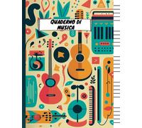 Quaderno di musica pentagrammato per bambini | 100 pagine con 5 pentagrammi a righi larghi | formato comodo e pratico | Colore Sabbia: Quaderno pentagrammato per principianti di musica