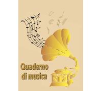 Quaderno di musica: Quadernone pentagrammato verticale con 12 pentagrammi | 109 Pagine per scrivere le tue note | Formato grande A4