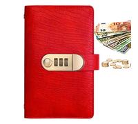 Quaderno di risparmio - Blocco per contanti, design retrò, organizer da 100 pagine, per donne, uomini, principianti, escursioni, appartamento per studenti, viaggi d'affari, casa, finanza