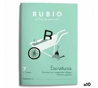 Quaderno di scrittura e calligrafia Rubio Nº07 A5 Spagnolo 20 Fogli [10 Unità