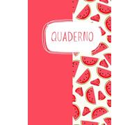 Quaderno diario per appunti estivo colorato cocomero rosa