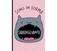 Quaderno Divertente a Quadretti 5 mm: Taccuino a Quadri Senza Margine con Gatto e Scritta Simpatica/ per Appunti, Pensieri, Matematica/Formato A5