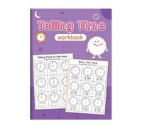 Quaderno esercizi educativo sulla cognizione del con 32 pagine, libro attività interattive per racconto del, per bambini, orologio, lettura, aiuto matematico