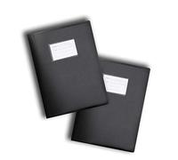 Quaderno espositore flessibile con fogli trasparenti, A4, 104 fogli, 208 facciate, organizer per documenti e libri, portadocumenti A4 Black - Pack of 2
