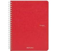 Quaderno Fabriano Ecoqua A5 spiralato a righe lampone