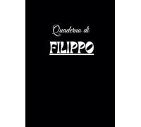 Quaderno formato A4 a quadretti da 0,5 cm personalizzato: Filippo. 120 pagine