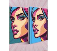 quaderno formato A4 con copertina rigida in stile Pop Art è il perfetto alleato per tutte le tue esigenze creative e professionali. Con 100 fogli ... appunti e persino come diario personale.