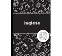 Quaderno formato A4 | Inglese | righe senza margini | 100 pagine | stile americano | elementari | colore nero