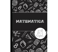Quaderno formato A4 | Matematica | quadretti 5mm | 100 pagine | stile americano | elementari | colore nero
