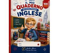QUADERNO _ FORMATO A4 - RIGHE_ PER BAMBINI DI PRIMA ELEMENTARE: | 100 pagine | Spazio per nome e cognome | Collana Bimbi felici | Quaderno scolastico a righe per la scuola.