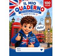QUADERNO _ FORMATO A4 - RIGHE_ PER BAMBINI DI PRIMA ELEMENTARE: a righe per classe prima e seconda | 100 pagine | Spazio per nome e cognome | Collana ... | Quaderno scolastico a righe per la scuola.