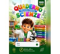 QUADERNO _ FORMATO A4 - RIGHE _ PER BAMBINI DI PRIMA ELEMENTARE | serie bimbi felici: QUADERNI a RIGHE per classe prima e seconda | 100 pagine | Spazio per nome e cognome | Collana Bimbi felici