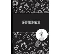 Quaderno formato A4 | Scienze | quadretti 5mm | 100 pagine | stile americano | elementari | superiori | colore nero