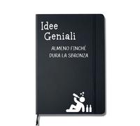 Quaderno Idee geniali finchè dura la sbronza, regalo divertente per amici