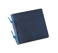 Quaderno in vera pelle rustico fatto a mano, carta artigianale, diario in, quaderno for appunti vintage(Blue)
