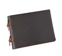 Quaderno in vera pelle rustico fatto a mano, carta artigianale, diario in, quaderno for appunti vintage(L Coffee)