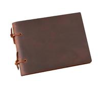 Quaderno in vera pelle rustico fatto a mano, carta artigianale, diario in, quaderno for appunti vintage(L Brown)