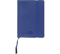 Quaderno indice leiderpapel similpelle a6 120 fogli 70g/m2 colore blu