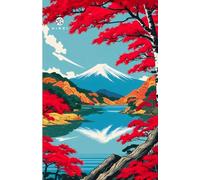 Quaderno Kirei A5 - Copertina Giapponese 2, 76 Pagine a Righe - 90g/m2