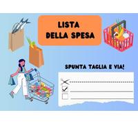 Quaderno Lista della Spesa: Organizza la Tua Spesa con Facilità - 104 Pagine da Spuntare, Copertina Cartacea - 215 x 153 mm
