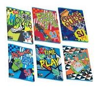 Quaderno maxi 5 pz. SJ GANG BOY quadretto 5 mm.con margine 1/2a elementare SEVEN max qty + 30% pagine