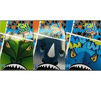 QUADERNO Maxi A4 10 PEZZI quadernone SEVEN SJ GANG Maschile - fantasie assortite RIGATURA A Prima e Seconda Elementare rigo CON margine - max q.ty + 30% fogli - marca Seven