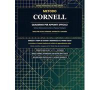 Quaderno Metodo Cornell: Sistema Professionale di Presa Appunti e Sintesi per Scuole Superiori e Università | 120 Pagine Formato Maxi (8.5" x 11") con Guida Pratica e Indice Numerato