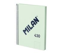 Quaderno Milan 430 A5 Copertina Rigida Spirale 80 Fogli 95g Verde