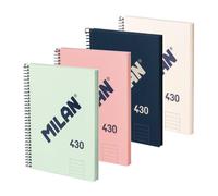 Quaderno Milan 430 Pack 4 A5 80 fogli 95g