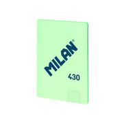 MILAN® Quaderno incollato A4, griglia 5 x 5 mm, 48 fogli A4, carta da 95 g/m², serie 1918, verde