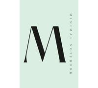 Quaderno Minimal - Iniziale M: Notebook minimalista dal design elegante e moderno