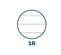 Quaderno Monocromo - A5 - 1 rigo - 60 fogli - 80gr - cartonato - Pigna